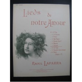 LAPARRA Raoul Concert Chant Piano