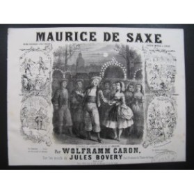 WOLFRAMM CARON Gustave Maurice de Saxe Piano XIXe siècle