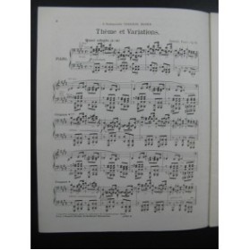 FAURE Gabriel Thème et Variations Piano 1964