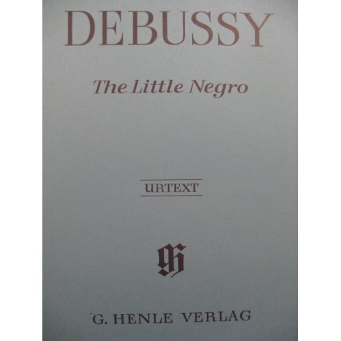 DEBUSSY Claude The Little Negro Piano 1989