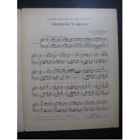 SCHUBERT Franz Chanson D'Amour Piano 1916