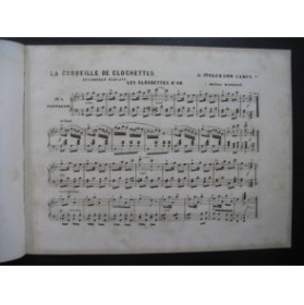 WOLFRAMN CARON G. La Corbeille de Clochettes Piano XIXe siècle
