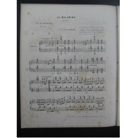 LYSBERG Ch. B. La Baladine Piano XIXe siècle