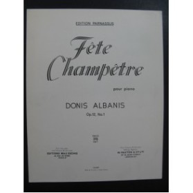 ALBANIS Donis Fête Champêtre Piano 1965