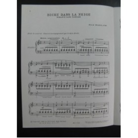 BARLOW Fred Biche dans la Neige Piano 1964
