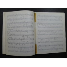 CHATRY Gaston Sonate pour 2 Guitares Manuscrit 1961