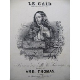 THOMAS Ambroise Le Caïd Opéra No 7 Romance Chant Piano XIXe