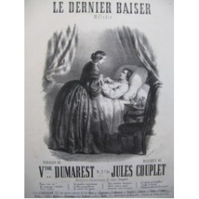 COUPLET Jules Le Dernier Baiser Piano Chant XIXe