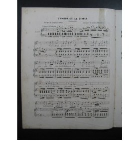 MILHÈS Isidore L'Amour et Le Diable Chant Piano XIXe