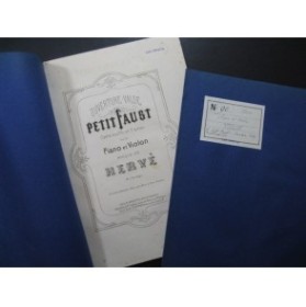 HERVÉ Le Petit Faust Ouverture Valse Piano Violon 1869