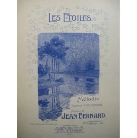 BERNARD Jean Les Etoiles Chant Piano