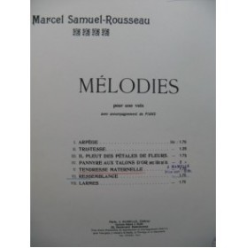 SAMUEL ROUSSEAU Marcel Tendresse Maternelle Chant Piano