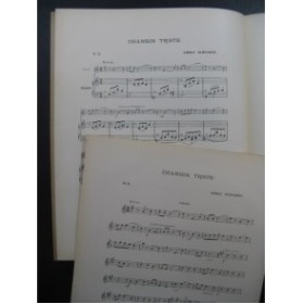 SCHVARTZ Emile Chanson Triste Violon Piano
