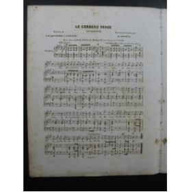 SOUMIS L. Le Corbeau Vengé Chant Piano ca1850