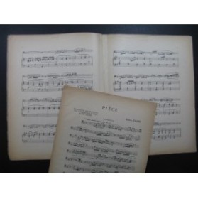 FAURÉ Gabriel Pièce Violoncelle Piano 1920