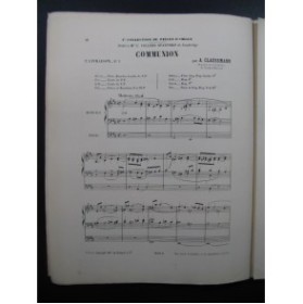 CLAUSSMANN Aloÿs Communion en Ré Maj Orgue 1893