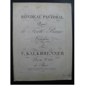 KALKBRENNER Frédéric Rondeau Pastoral Piano ca1825