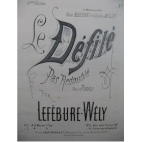 LEFÉBURE-WÉLY Le Défilé 2 Pianos 4 mains ca1880