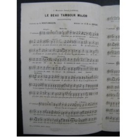 DE CROZE J. B. Le Beau Tambour Major Chant XIXe