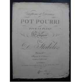 STEIBELT Daniel Pot Pourri No 20 Piano ca1805