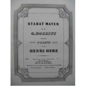 HERZ Henri Stabat Mater Air Piano ca1845