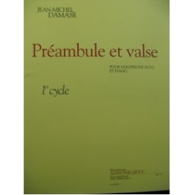 DAMASE Jean-Michel Préambule et Valse Piano Saxophone 2004