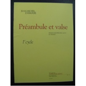 DAMASE Jean-Michel Préambule et Valse Piano Saxophone 2004