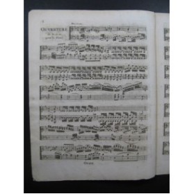 TARCHI Angelo Le Trente et Quarante Ouverture Clavecin ou Piano 1799