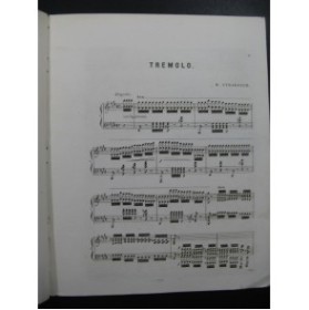 STRAKOSCH M. Trémolo Piano XIXe siècle