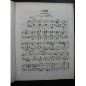 BILLEMA Raphael Fatma Piano XIXe siècle