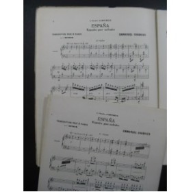 CHABRIER Emmanuel Espana 2 Pianos 4 mains ca1883