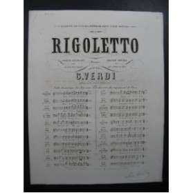 VERDI Giuseppe Rigoletto No 7 Air Chant Piano ca1880