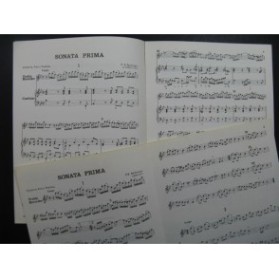 BELLIZANI P. B. Sonata Prima Piano Flûte à bec 1972
