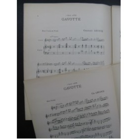LECOCQ Charles Gavotte Violon Piano