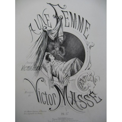 MASSÉ Victor A une Femme Chant Piano 1869