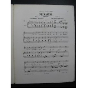 GOUNOD Charles Primavera Chant Piano 1868