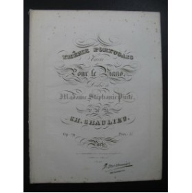 CHAULIEU Charles Thême Portugais Piano 1830