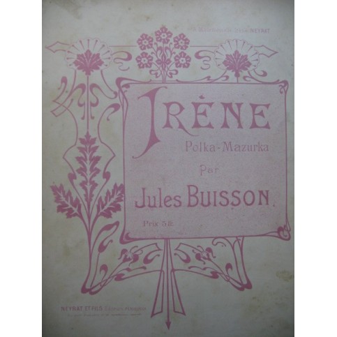 BUISSON Jules Irène Piano