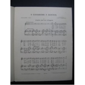 ROBERT F. R. 6 Chansons à danser Chant Piano
