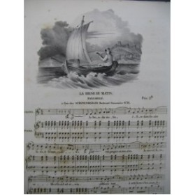 La Brise du Matin Barcarole Chant Piano ca1830