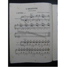 KETTERER Eugène L'Argentine Piano 1855