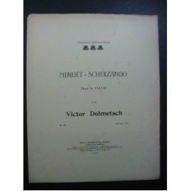DOLMETSCH Victor Menuet-Scherzando Piano 1902