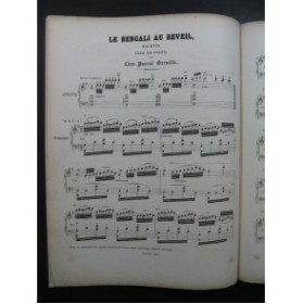 GERVILLE Léon Pascal Le Bengali Piano XIXe siècle