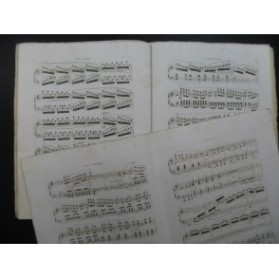 WEBER Andante Marcia et Finale Concert-Stück 2 Pianos 4 mains 1854