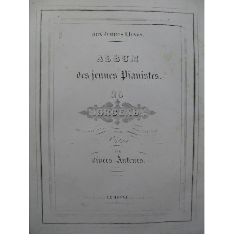 LEMOINE Henry Cavatine et Rondo Piano ca1845