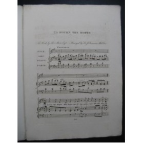 STEVENSON John I'd Mourn the Hopes Irish Melodies Chant Piano XIXe