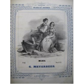 MEYERBEER G. Mina Barcarolle Piano ca1840
