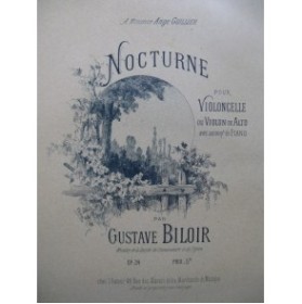 BILOIR Gustave Nocturne op 34 Violon Piano﻿