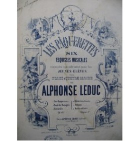 LEDUC Alphonse Les Paquerettes No 6 Piano 4 mains ca1863