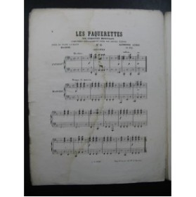 LEDUC Alphonse Les Paquerettes No 6 Piano 4 mains ca1863